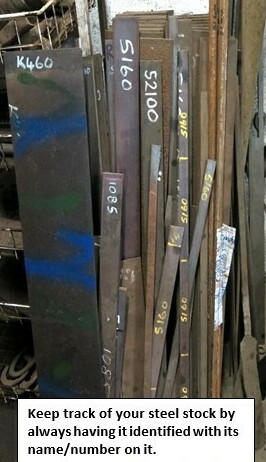 A photo showing different steels